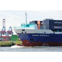3505 Schiffsbug Gischt am Wulstbug ANNA SIRKKA - Containerhafen | Schiffsbilder Hamburger Hafen - Schiffsverkehr Elbe